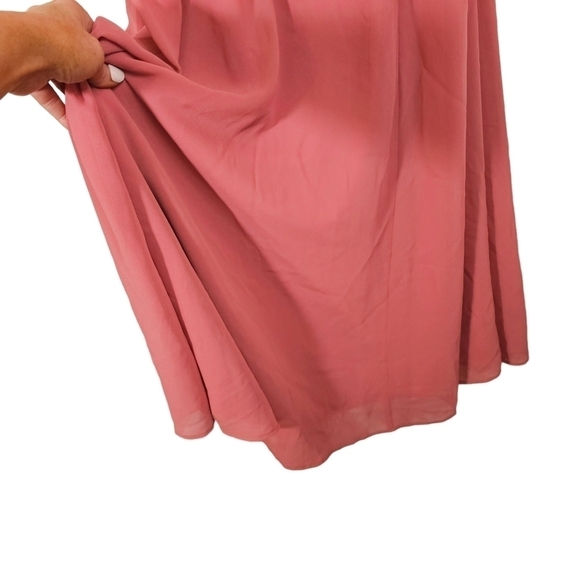 SHOW ME YOUR MUMU JENN SUNSET ROSE CHIFFON MAXI DRESS 🌹 NWOT - Picture 9 of 13